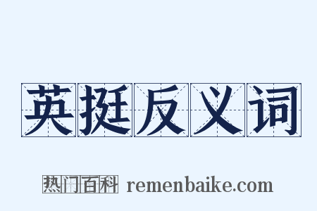 英挺反义词是什么意思的图片